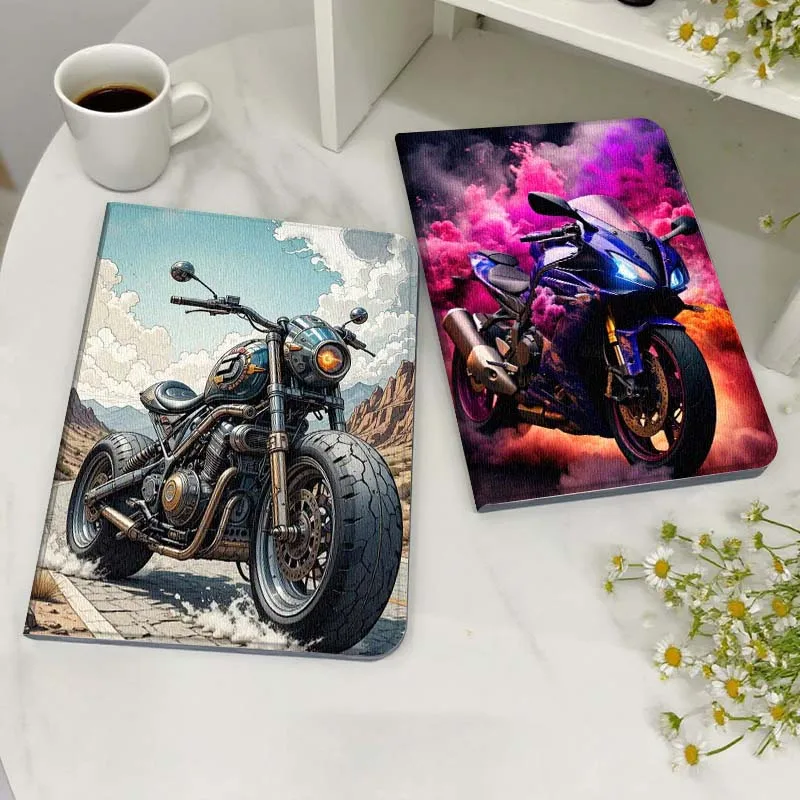 

Vintage Motorcycle Desert Road For Legion Xiaoxin Pad Y700 K10 M10 P11 K11 Pro Plus 10.6 11.5 Inch 2021 2023 2025 Tablet Case