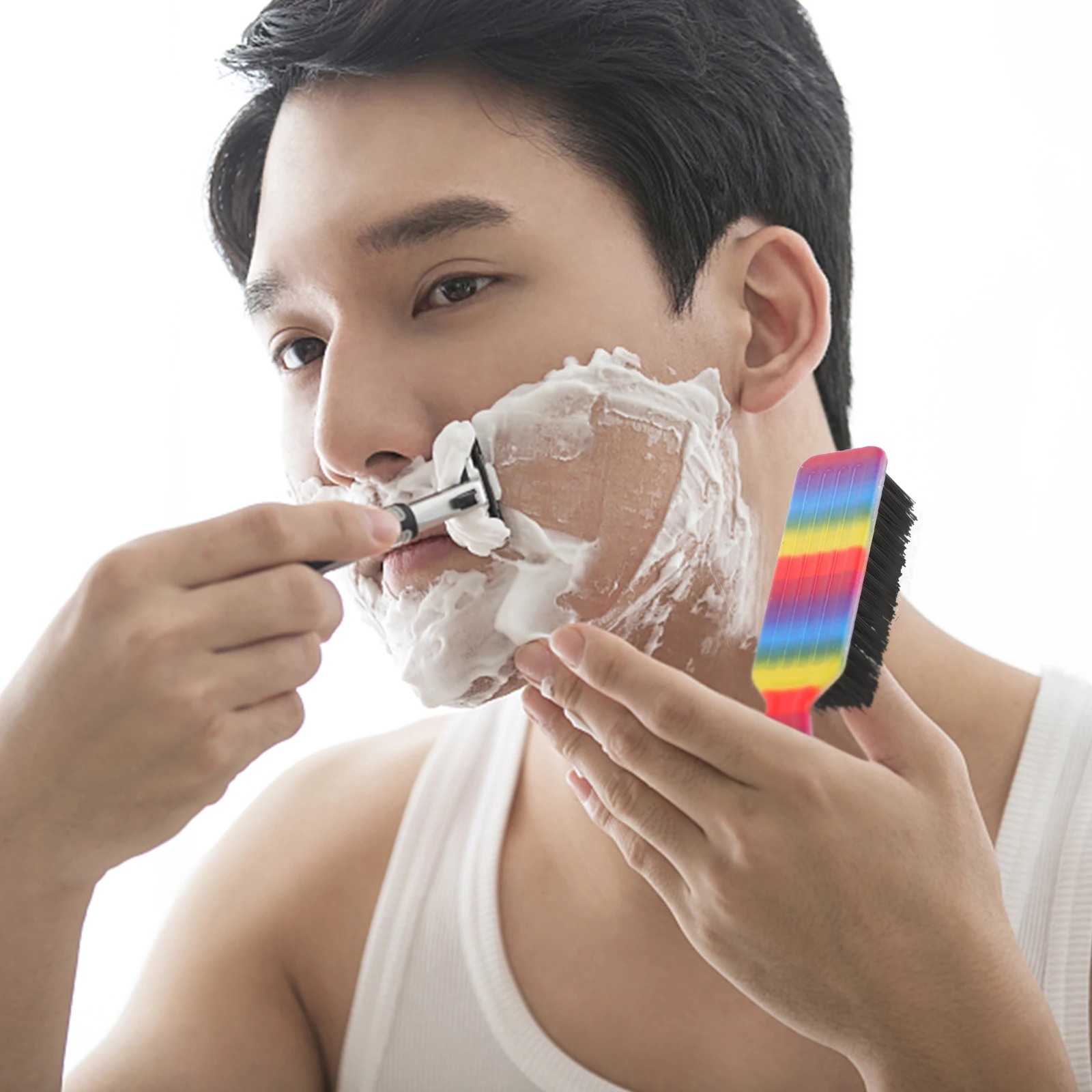 

Beard Brush For Men Oil Head Soft Bristles Barber Shredded Hair Cleaning Tool Neck Duster Salon Hairdressing Supplies