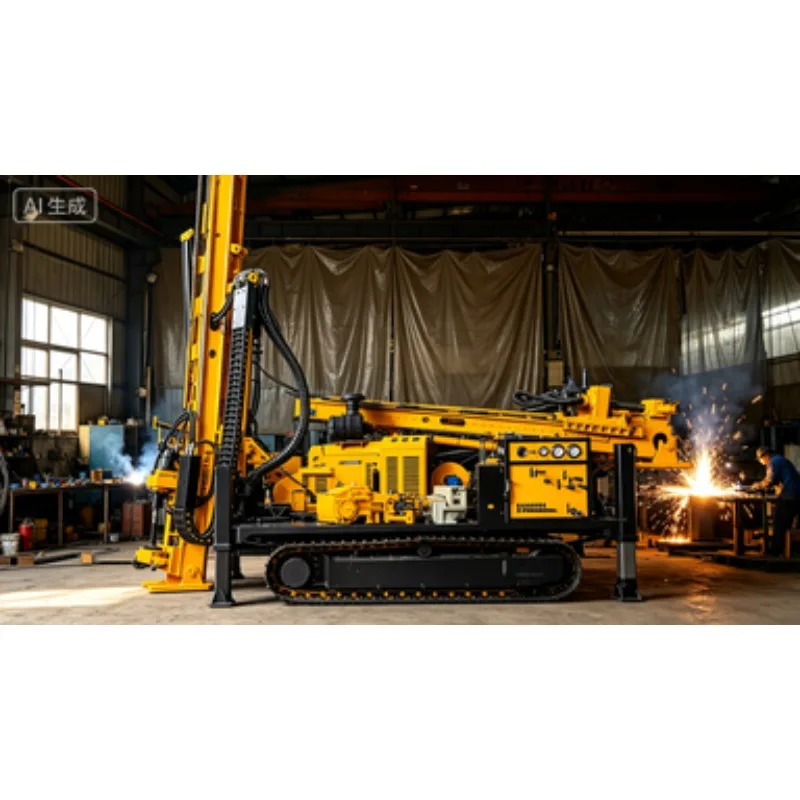 1000 1600m Full Hydraulic Core Drilling Rig Crawler High Lifting Thrust Force Underground Tunnel Drill Core Sample Drilling Rig