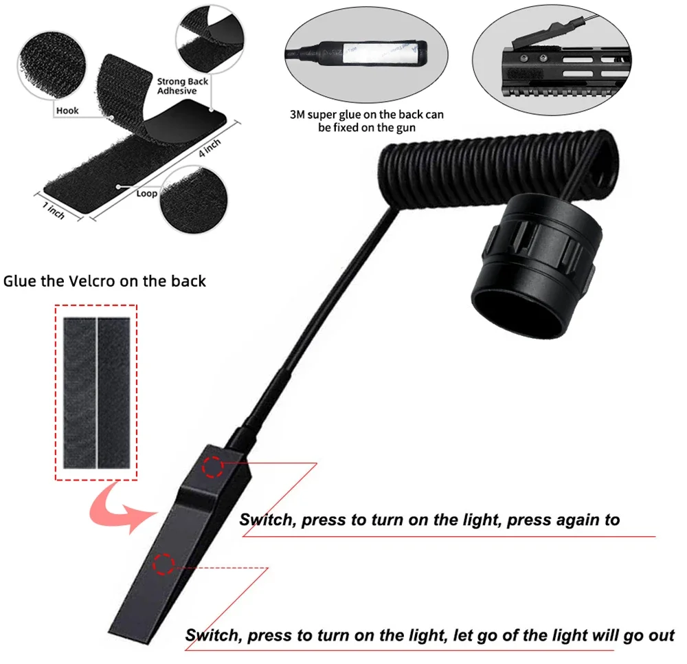 High Lumens Lanterna LED Profissional para Caça, Tocha Escoteiro Tático, L2 USB Recarregável, Fishlights Impermeáveis