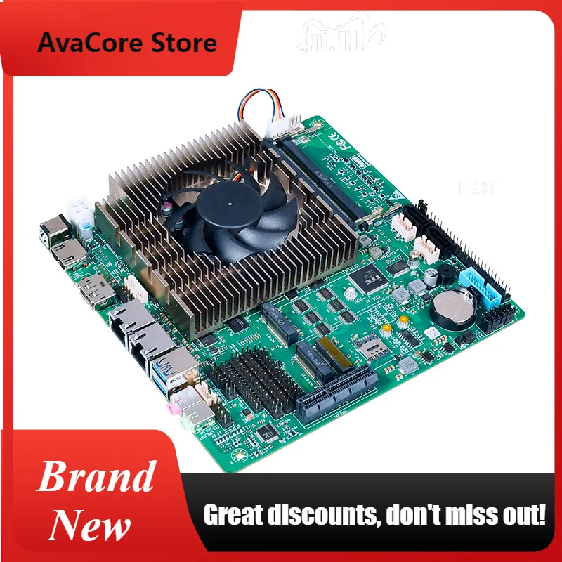 AvaCores Mini-Itx Motherboard With CPU Ultra5 125H/Ultra7 155H 1/2 LAN HDMI DP LVDS 6COM RS232 DDR5 RAM M.2 2280 SSD PCIEX4