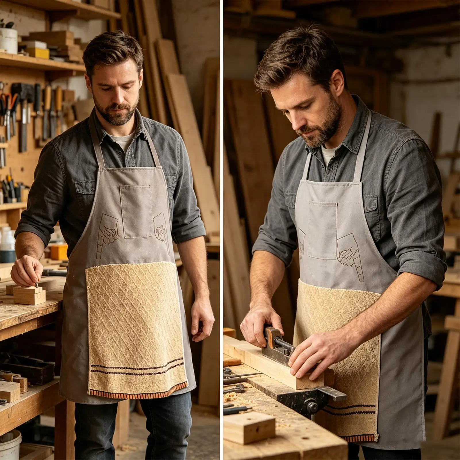Funny Prank Apron for Chef Surprise Gag Gift for Men Women Cooking Kitchen Humor Novelty Gift Idea Creative Pocket