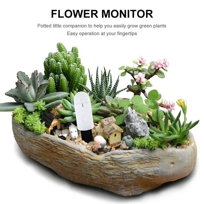 Soil Moisture Sensor Monitor Portable Plants Flower Soil Hygrometer Plant Detector Garden Care Planting Humidity Meter ﻿