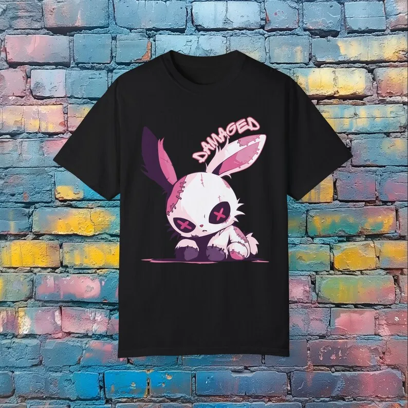 Damaged Bunny T-Shirt - Cute Graphic Tee