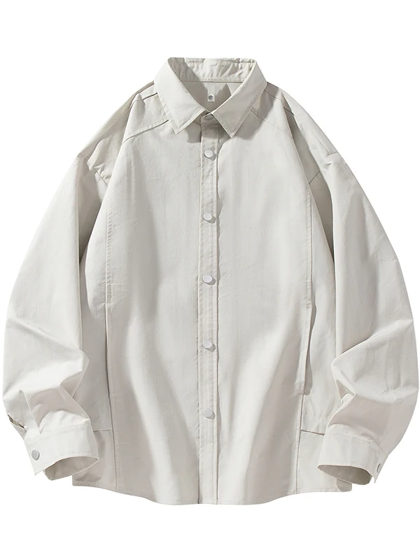 

Повседневная рубашка с длинным рукавом для мужчин, весенне-осенняя, модная, в американском стиле, рабочая одежда, защита от солнца, верхняя одежда в стиле Харадзюку, с воротником, для отдыха...