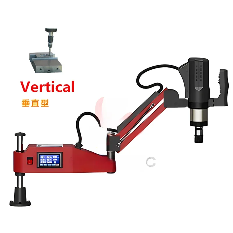 Alta qualidade M2-M10 M3-M16 m20cnc máquina de rosqueamento elétrico servo motor tapper perfuração com mandris fácil braço ferramenta elétrica rosquea