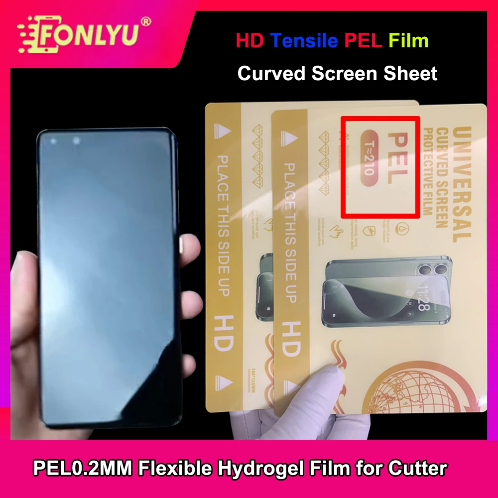 

FONLYU High-End PEL HD MATTE Stress-Resistant Flexible Hydrogel Film Tensile Property Automatic Repair Curved Screen protector