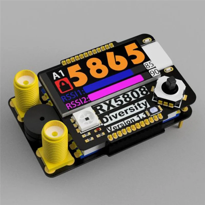 

【Livraison Rapide】RX5808 5.8G Dual Antenna Receiver Module RX Receiver Module For SKYZONE/Fatshark FPV Drone Glasses Accessories