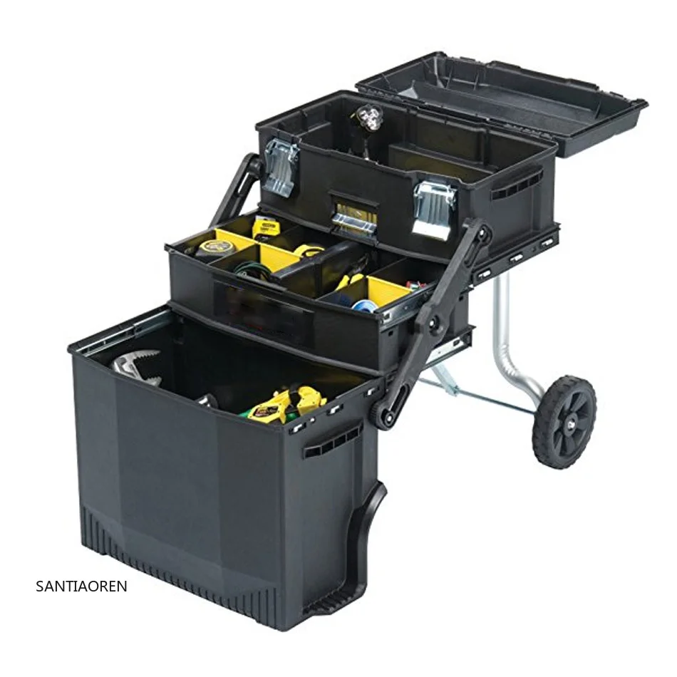 

20254 Layer Separate Portable Multi-function Trolley Toolbox Portable Hardware Combination Tool Cart