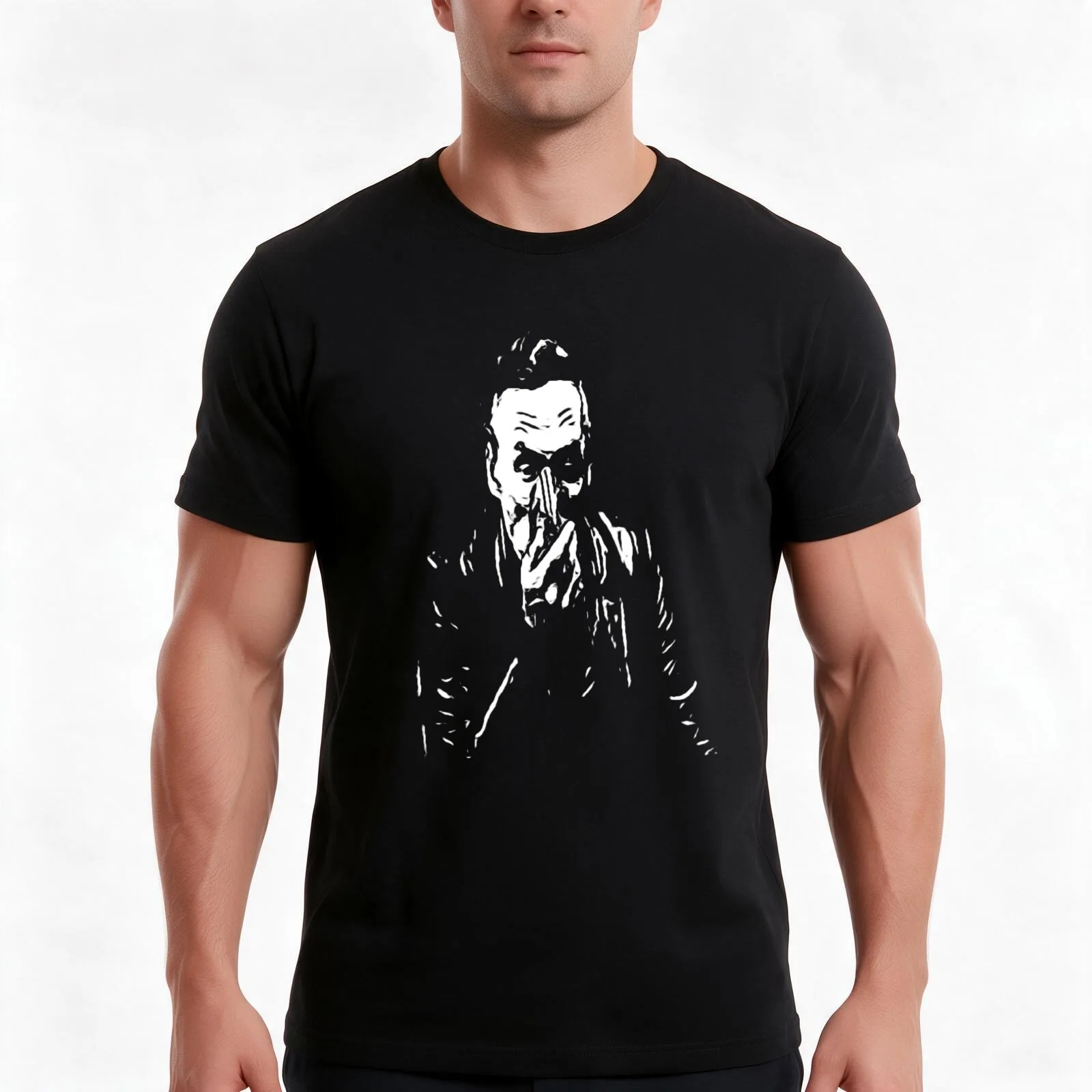 booth on black T-Shirt, Summer Casual Cotton Tee, Oversized Streetwear Tops, Vintage Graphic Print, Loose Fit Short Sleeve