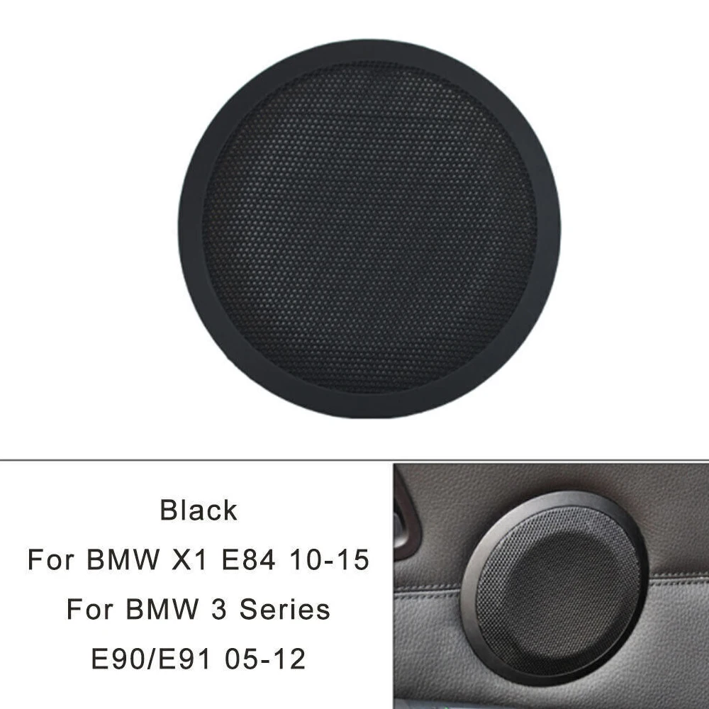 

1Pc Car Rear Interior Door Loudspeaker Cover Trim Speaker Cover 5141 7144 559 Fits For Bmw X1 E84 10-15 / 3 Series E90 E91 05-12