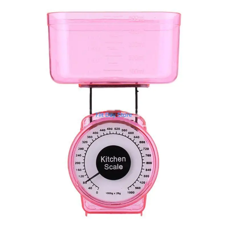 F92C Restaurant Cooking Spring Scales Foods Vegetables Scales Weighing Mechanical Home Kitchen Foods Scales Color Random