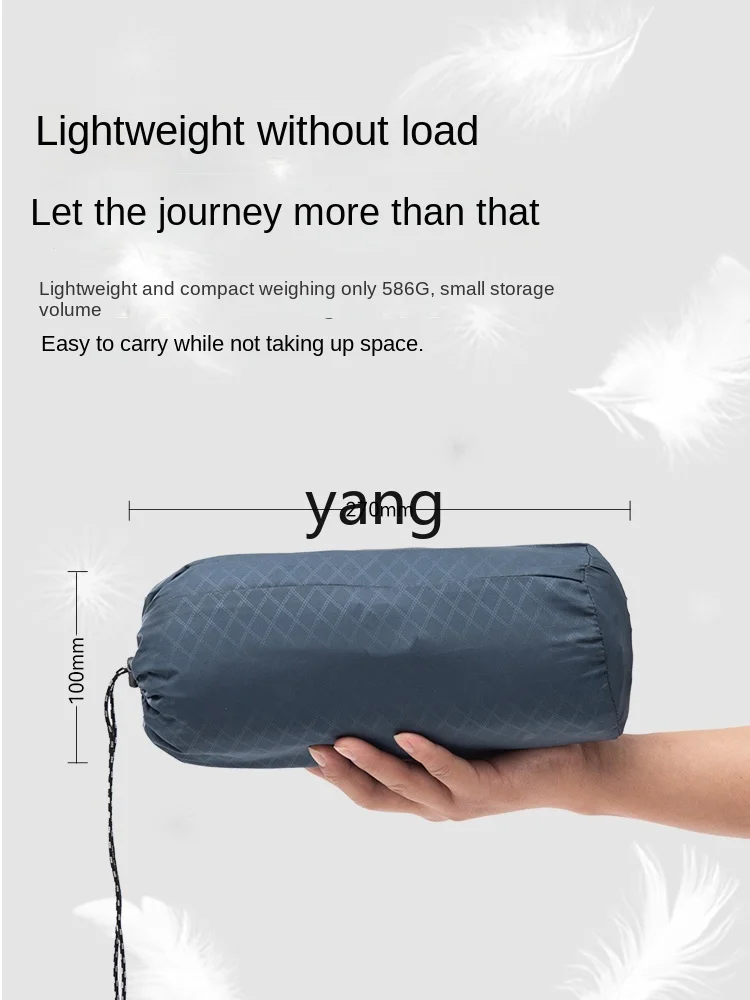 LXL Outdoor Honeycomb Press Type Inflatable Mattress Mori Style Camping Single Thickened Moisture-Proof Mattress