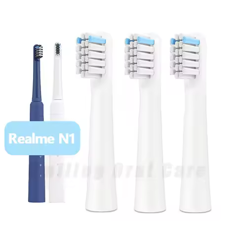 for Realme N1 Electric Toothbrush Replacement Heads Sonic Smart Brush Heads Soft DuPont Bristle Nozzles