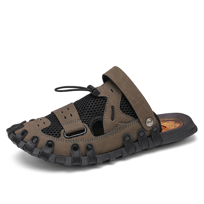 

Cool Men's Motorcycle Protective Sandals, with Anti-fall and Breathable Design for Outdoor Riding