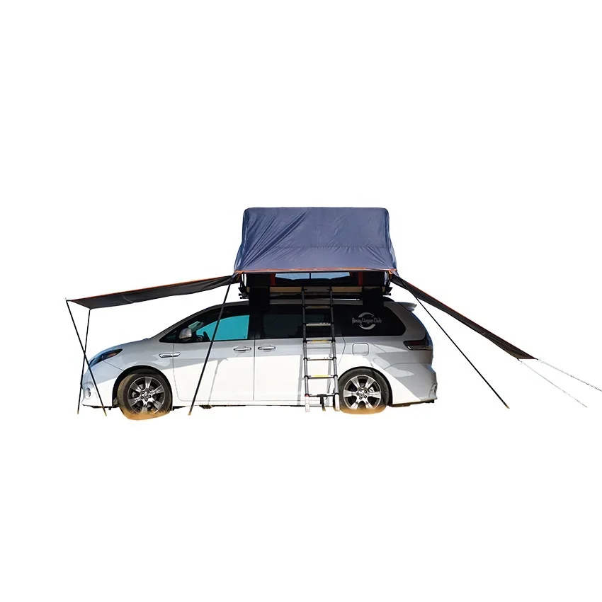 Automatic pop up car roof cover umbrella tent Aluminium Car RoofTop Tent annex waterproof sunshade awning camping car Roof Tent