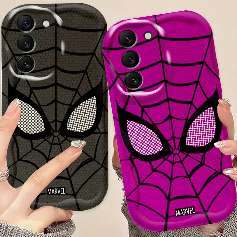 

Marvel Avengers SpiderMan Logo For Samsung S24 S23 S21 S20 Ultra Plus FE A73 A72 A71 A51 A31 A05S A05 A04 5G Wave Oil Funda