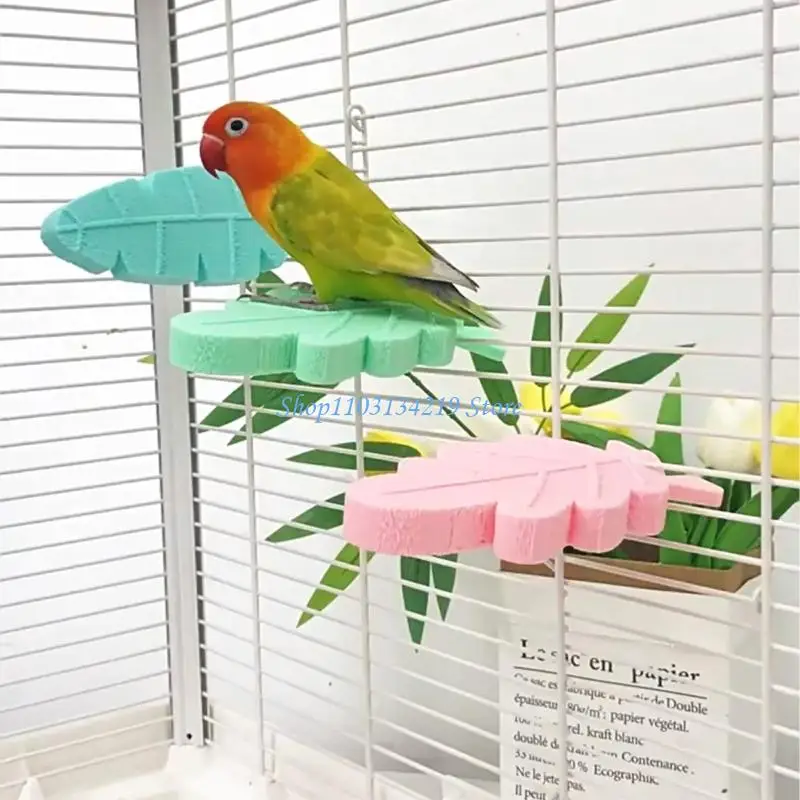 N5KC MultiFunctional Parrots Cage Accessories 2PCS Perches Promoting Healthy Beak Wear