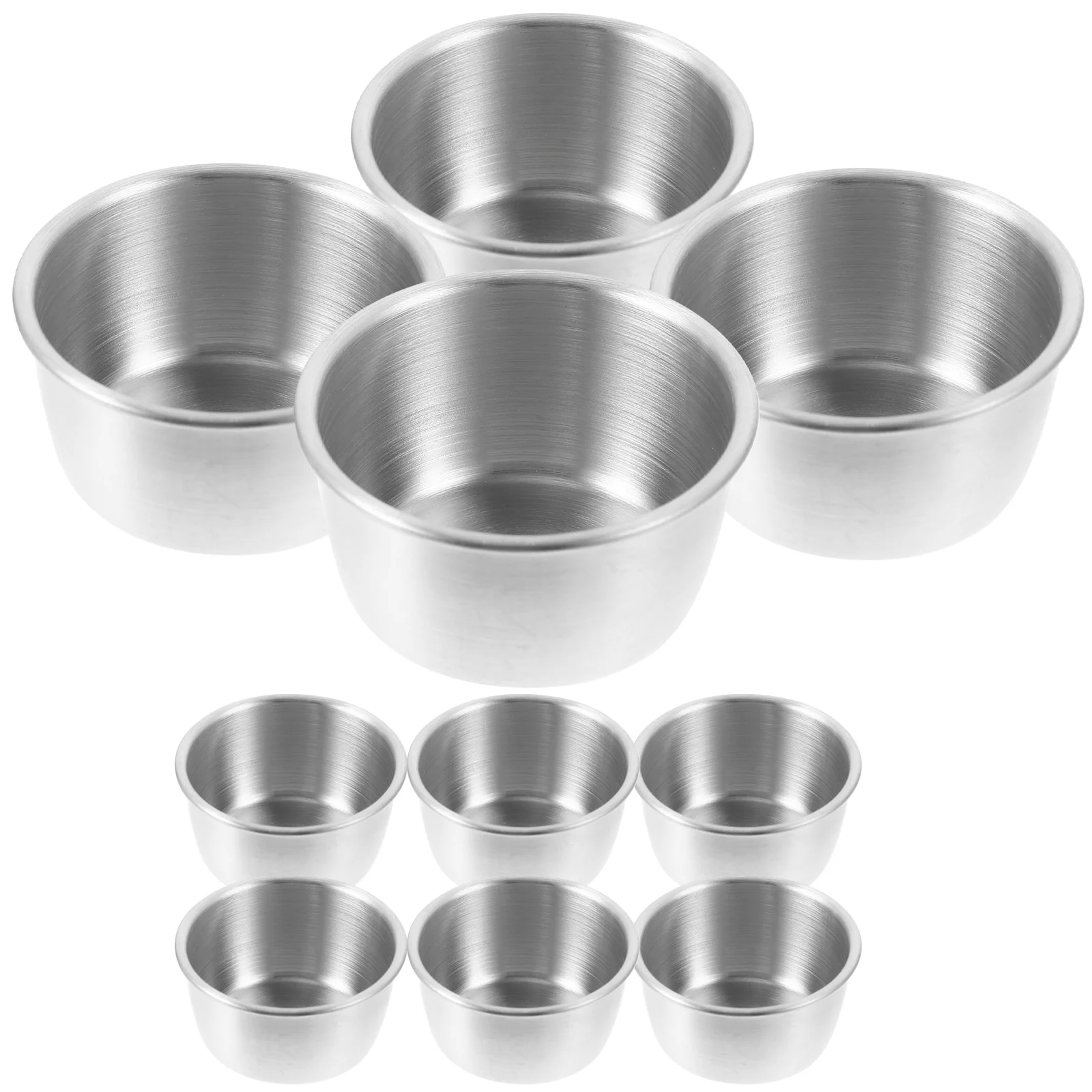 10 Pcs Ice Cream Containers Food Sauce Dipping Bowls Cups Stainless Steel Watering Can