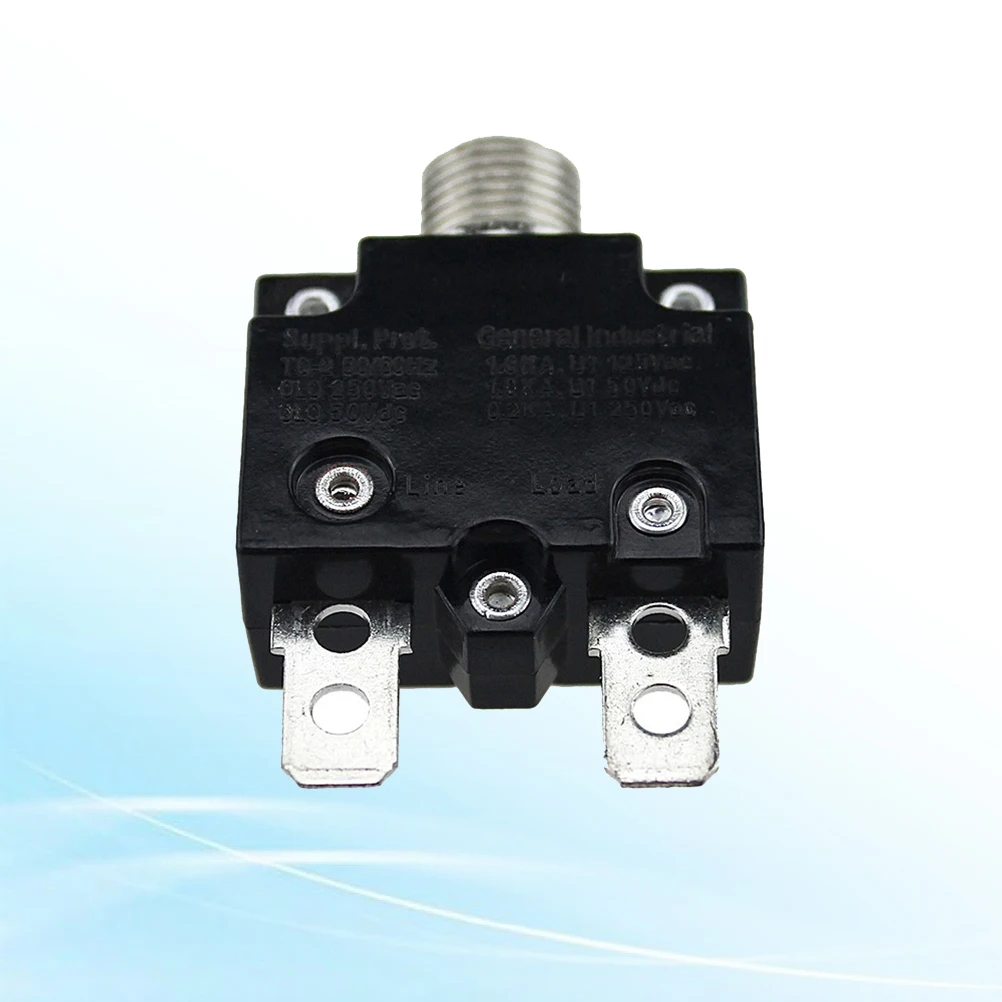 

Overload Protector High-current Circuit Breaker Fuse Reset Marine Black Boat 50V