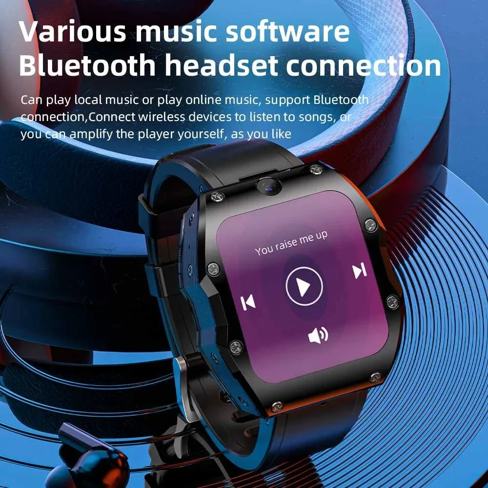 APPLLP 3 MAX 2,02-calowy wyświetlacz HD TFT Bluetooth Połączenie Tętno SpO2 Monitorowanie snu SOS Tryby multisportowe Muzyka