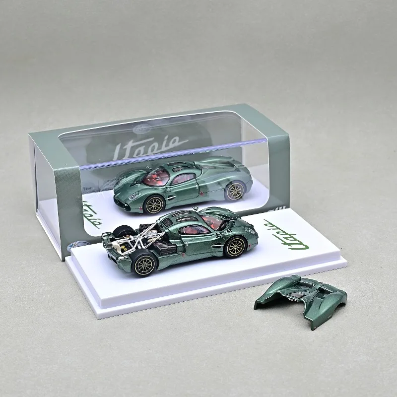 CM Model 1/64 Pagani Utopia Metallic Green Alloy Motor Vehicle Toy Die-casting Metal Model Collection Boy's Christmas Gifts
