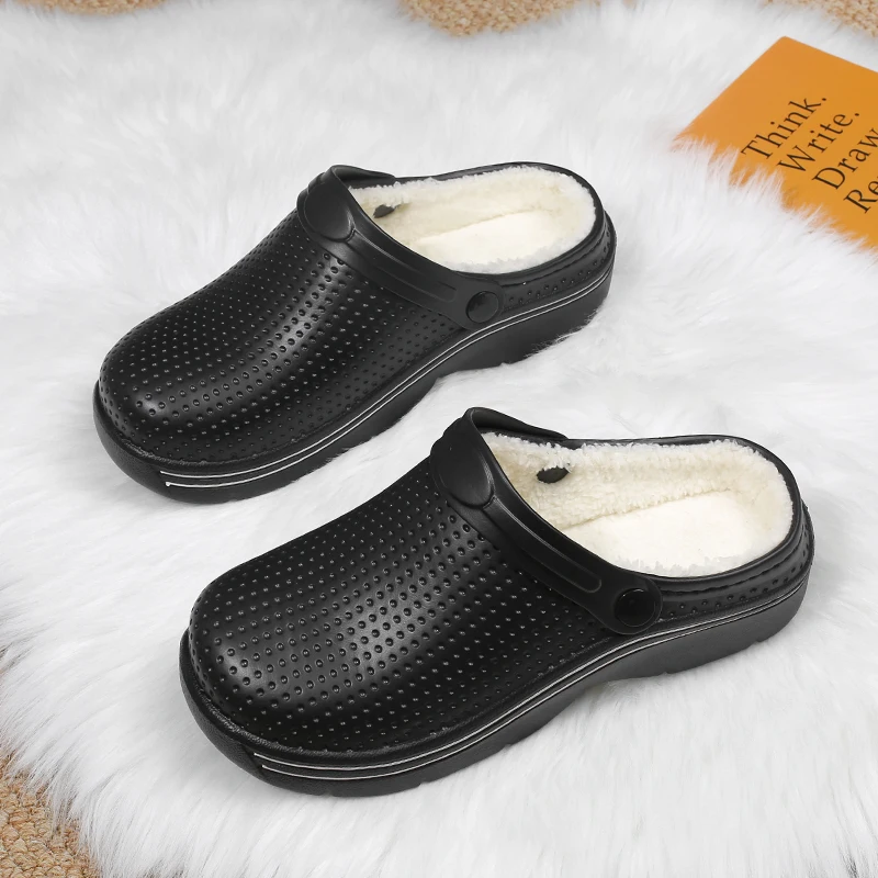 

Autumn Winter Men Women Cotton Slippers Outdoor Indoor Plush Flats House Warm Shoes New Male Couple Home Bedroom Cotton Slippes