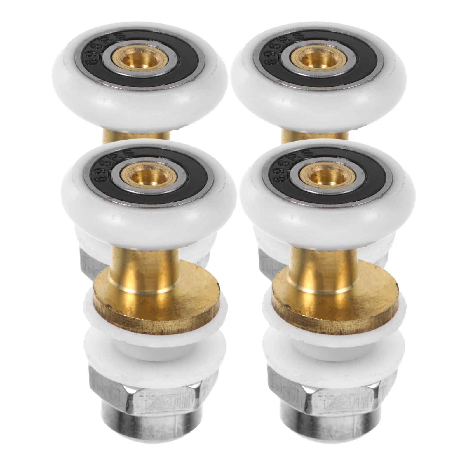 

Universal Fit Shower Door Wheels Heavyduty Rollers for Glass Sliding Doors Quiet Operation Low Maintenance Shower Door Wheels