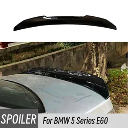 For 2004-2010 BMW 5 Series E60 PSM Style Glossy Black Carbon Rear Trunk Lid Car Spoiler Wings Exterior Tuning Accessories