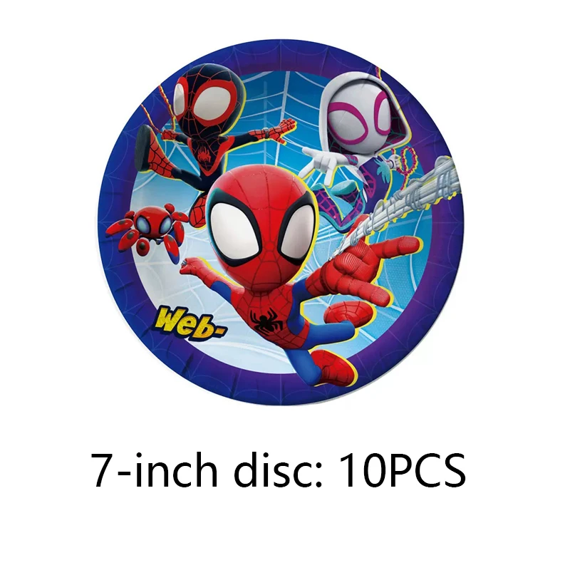 hot Spidey And His Amazing Friends Birthday Decoration Spiderman Tableware Kit Cup Plate Balloon Boy Favor Gift Baby Supplies view 2