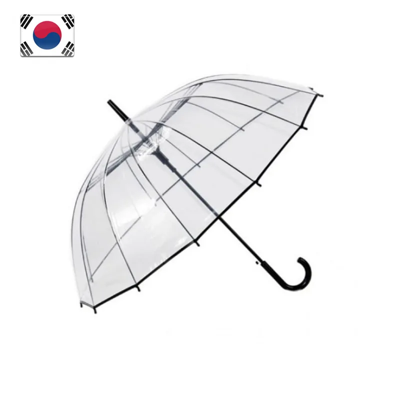 Two-person Three-person manual transparent umbrella vinyl umbrella umbrella umbrella umbrella golf umbrella