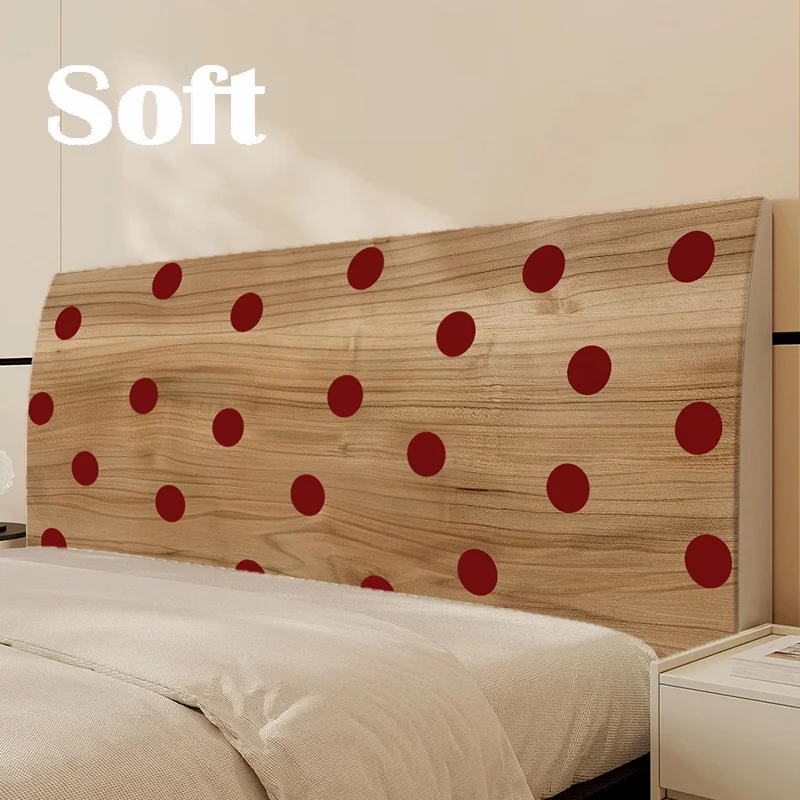 Retro Polka Dot Bed Headboard Cover Korean Style Home Bedroom Universal Simple Dustproof Protective Cushion Cover