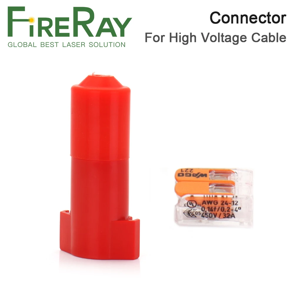 FireRay Yongli Male Female High Voltage Connector For Battery Helicopter DIY Laser Tube CO2 Cutting Machine