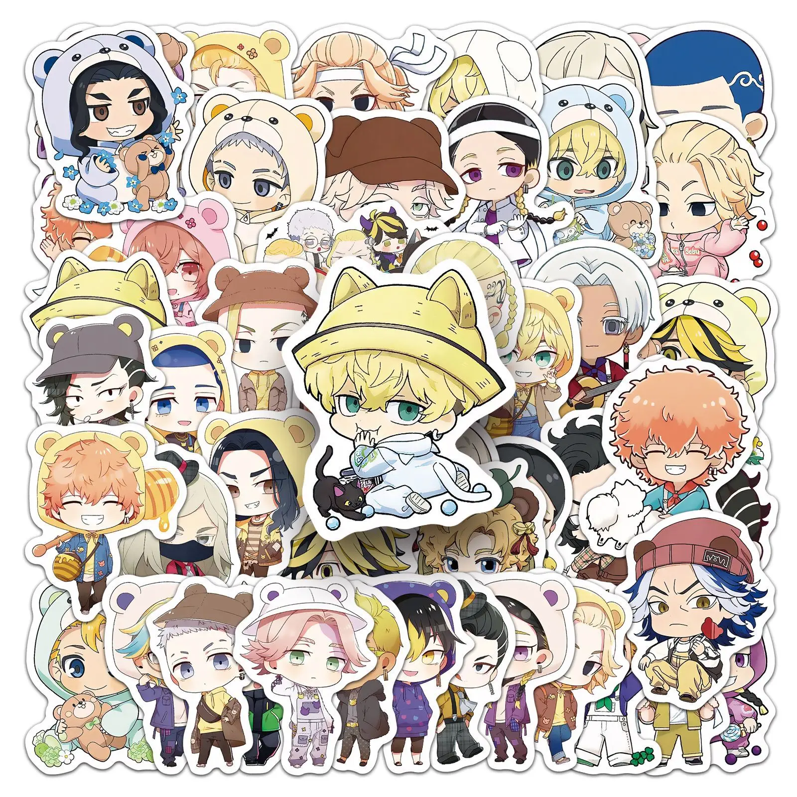 10/30/50PCS อะนิเมะโตเกียวรีเวนเจอร์ Q Edition น่ารักดูเดิลสติกเกอร์รูปลอกของเล่นเด็กถ้วยน้ำกล่องดินสอกีตาร์ DIY สติกเกอร์