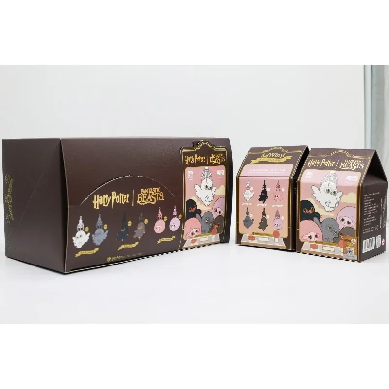 Harry Potter Fantastic Beasts Series 3 Vinyl Face Blind Box Toys Cute Hedwig Puffskein Niffler Doll Pendant Toys