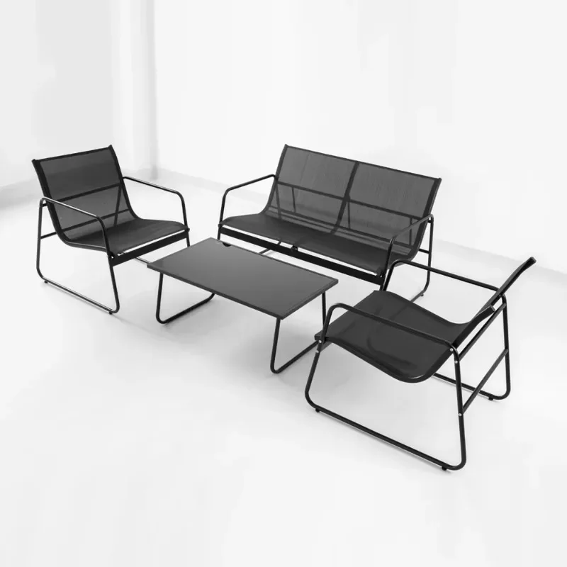 Garden wrought iron outdoor furniture set tables and chairs for garden dining and conversation