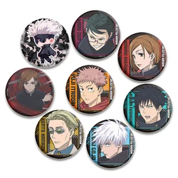 Anime Jujutsu Pins,Cartoon Figure Gojo Satoru Yuji Itadori Badge,Handmade Brooches,Breastpin for Backpack Clothes Gifts