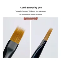 Pinceau de Nail Art Dégradé, Stylo Acrylique Ombre pour Ongles, Pinceaux DIY pour Gel UV, Peinture, Dessin de Fleurs, Outils de Manucure pour Salon 5