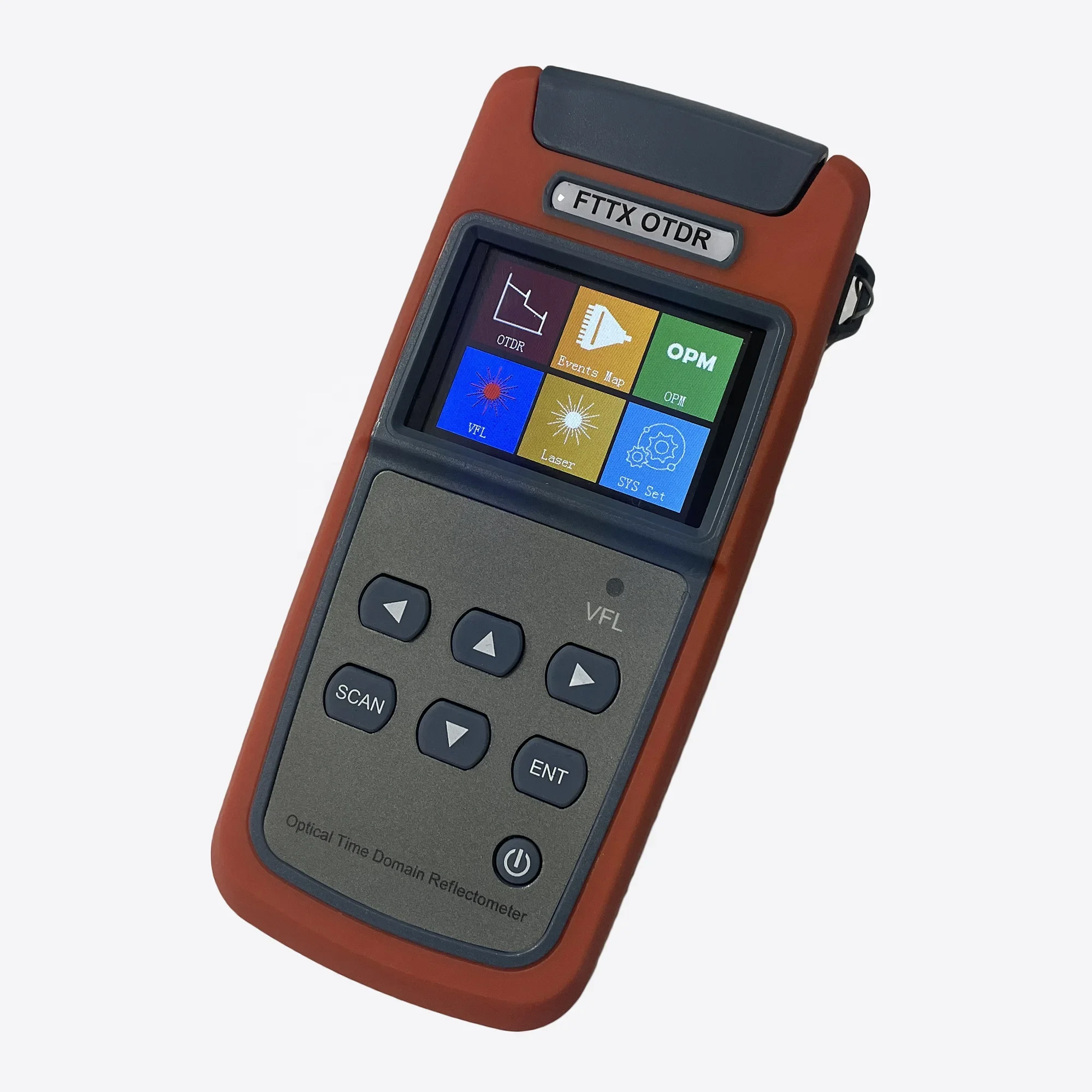1550nm 22dB 60KM 5 Functions in 1 Device smart OTDR with Optical Power Meter and Optical Light Source and VFL and iOLM Event Map