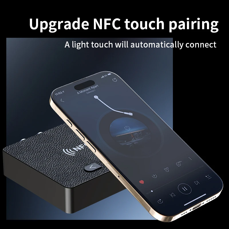 KEBIDUMEI NFC Bluetooth 6.0 Odbiornik Audio 3.5mm AUX R/L RCA HIFI Muzyczny Adapter Bezprzewodowy Odtwarzacz USB U-Disk do Samochodu, Zestaw Głośnikowy, Wzmacniacz — zdjęcie produktu 4
