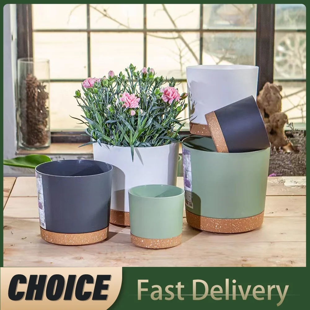 Plant POTS, lightweight large POTS for indoor plants and outdoor plants, large plastic POTS with drainage