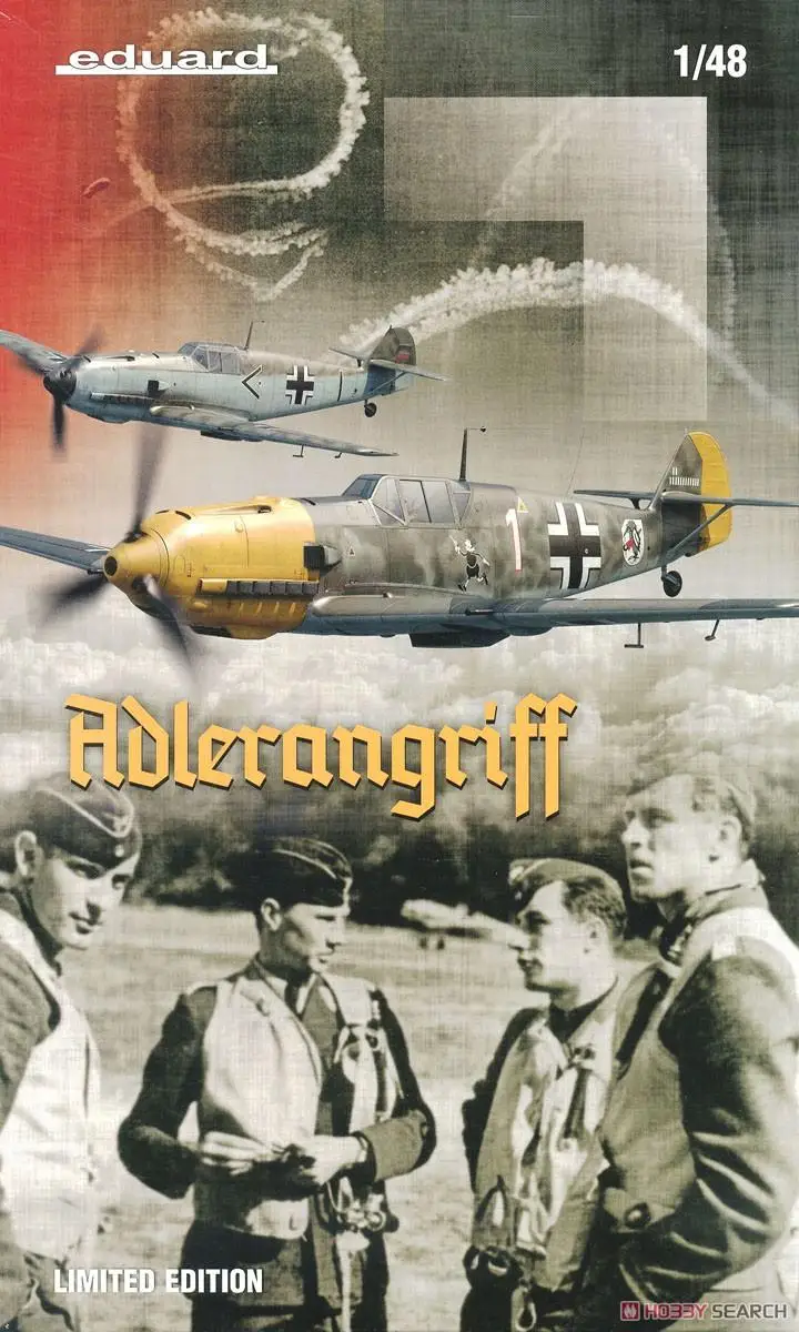 Eduard EDU11144 1/48 Bf109E Adlerangriff Dual Combo Limited Edition Model Kit