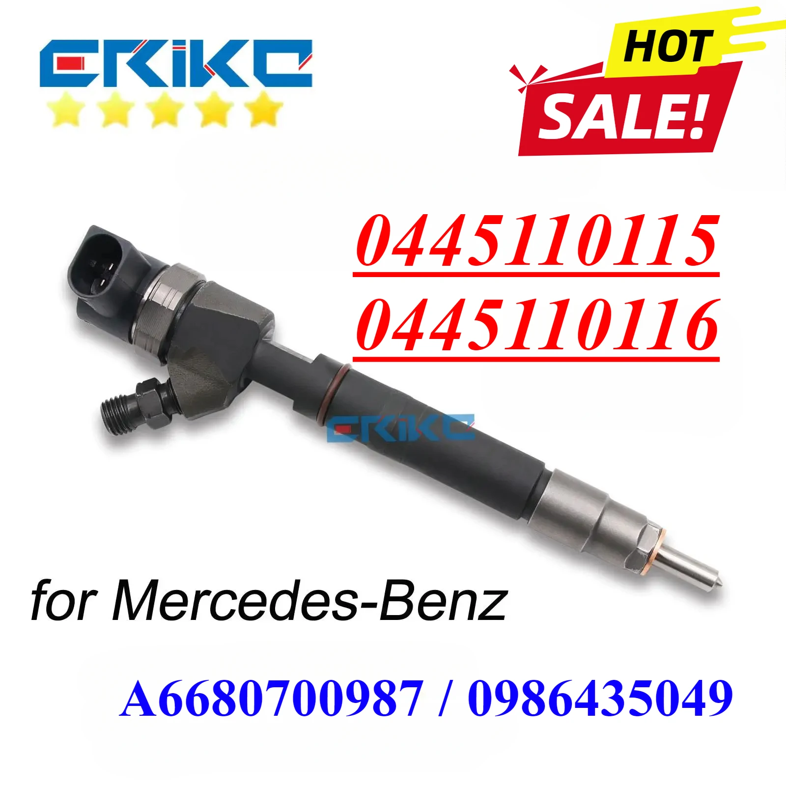 0445110115 Common Rail Injector 0445110116 Diesel Injection Nozzle Parts A6680700987 For Bosch Mercedes-Benz 0986435049