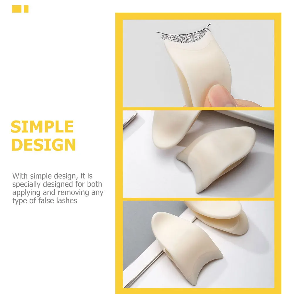 4 قطعة الملقط الفولاذ المقاوم للصدأ رمش الملقط للمكياج كاذبة لاش قضيب دائم خفيفة الوزن ماكياج أداة للنساء #3