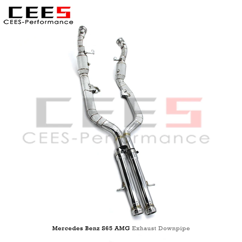 

cees High Flow with Cat Downpipe for Mercedes Benz S65C/S65 COUPE 6.0T 2014-2023 Performance Stainless Steel Car Exhaust System