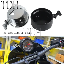 18-24 Motorcycle Handlebar Top Clamp Instrument Bracket Fixing Frame Gauge Speedometer Mount For Harley Softail FXFBS FXFB FXLRS