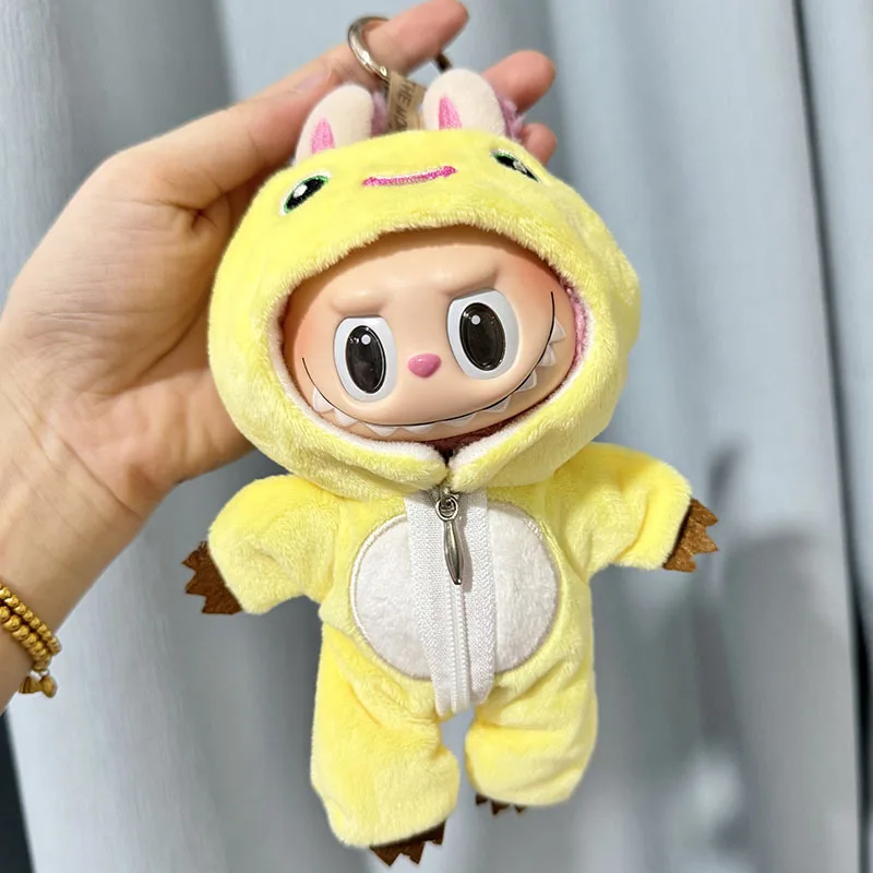 17cm Cute Mini Plush Doll'S Clothes No Doll Outfit Accessories For Korea Kpop Exo Labubu Idol Dolls jumpsuit Clothing