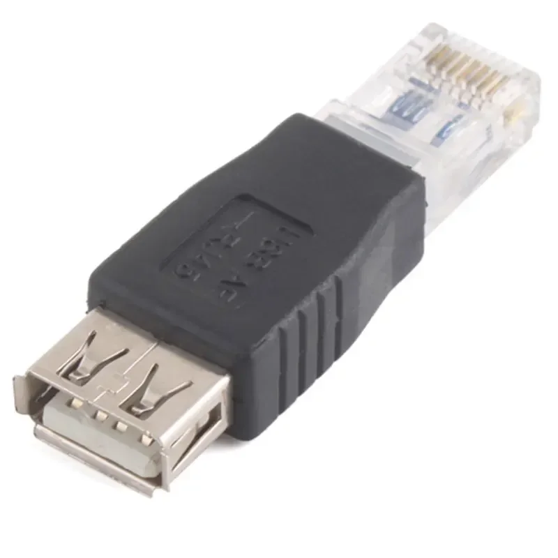 Адаптер Ethernet-USB RJ45, Ethernet папа-USB мама, конвертер 10 МБ/100 Мб/с, сетевой разъем для ноутбуков
