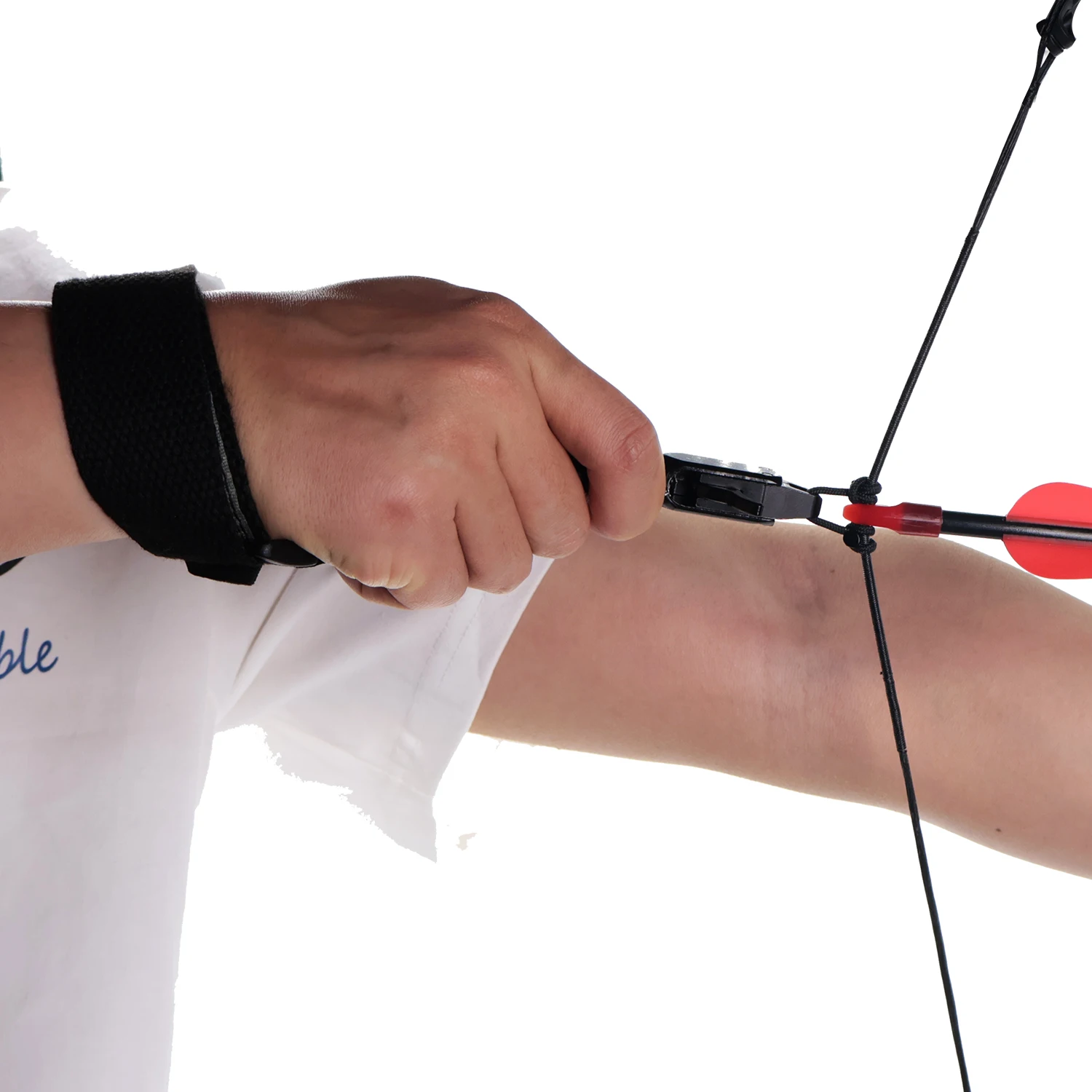 Compoundbogen Jagd Schießen Release Hilfe, Edelstahl Bremssattel Release, Recurve Bogen Schießen Training Zubehör – Detail 7