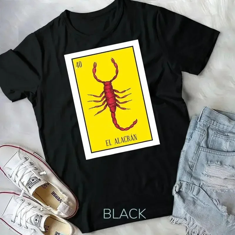El Alacran Lottery Gift The Scorpion Card Mexican Lottery T Shirt Unisex T shirt